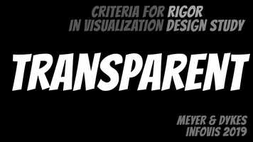 Free download [VIS19 Preview] Criteria for Rigor in Visualization Design Study (infovis paper) video and edit with RedcoolMedia movie maker MovieStudio video editor online and AudioStudio audio editor onlin